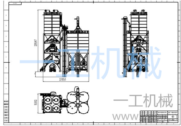 干粉砂漿生產(chǎn)線圖紙