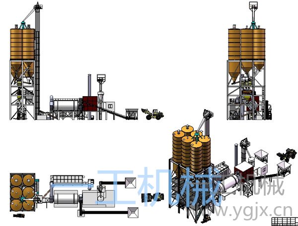砂漿生產(chǎn)線效果圖